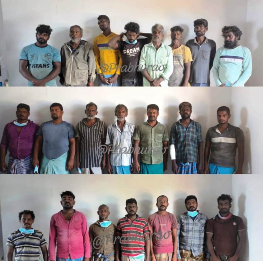 Tamil Nadu fishermen arrested
