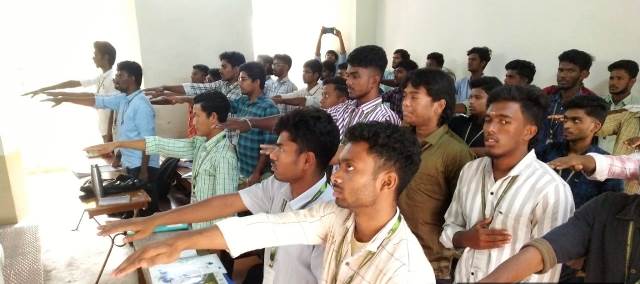 திருச்சி செயின்ட் ஜோசப் கல்லூரி மாணவர்களின் போதைப் பழக்கத்திற்கு எதிரான உறுதிமொழி