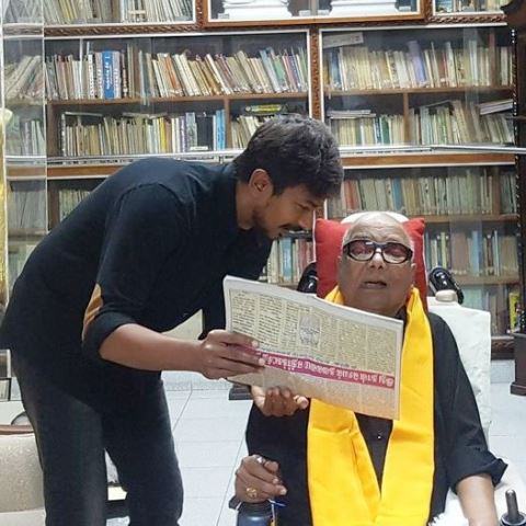 கலைஞருடன் உதயநிதி