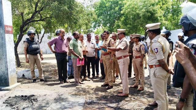விருதுநகர் மாவட்ட காவல் கண்காணிப்பாளர் நேரில் ஆய்வு