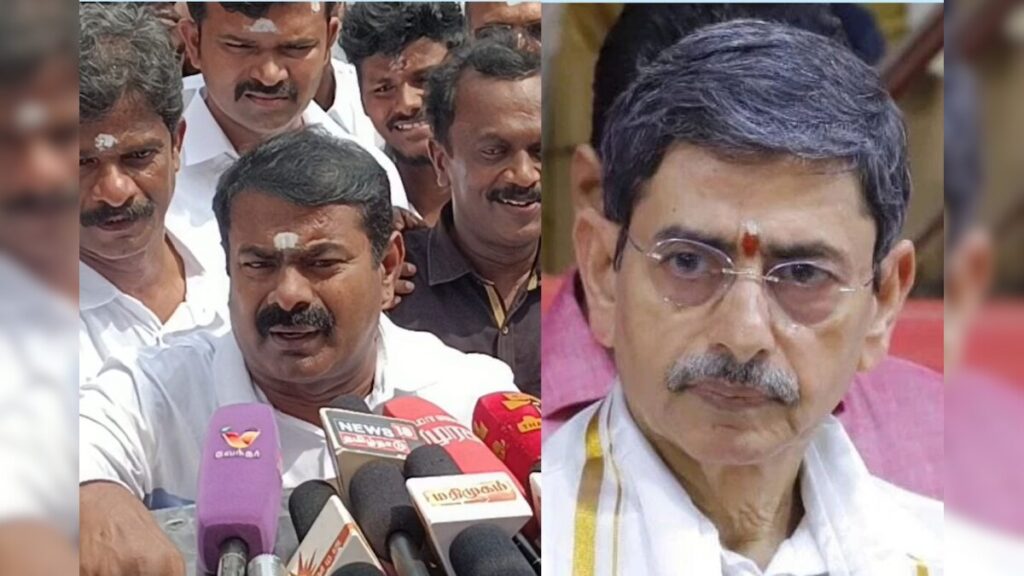 சீமான் - ஆளுனர் ரவி