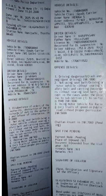 கடம்பூரை கலக்கும் லாரி வசூல்