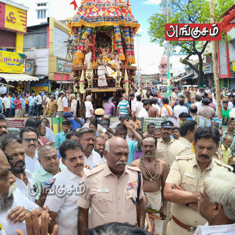 சிவகாசி சிவன் கோவில் தேரோட்டத் திருவிழா