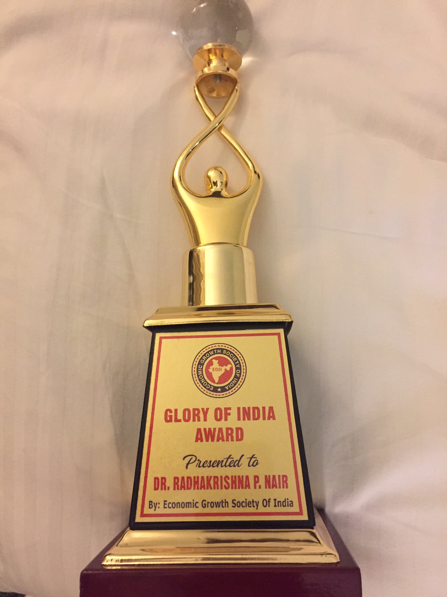 Glory of India award - Dr. R K Nair -
