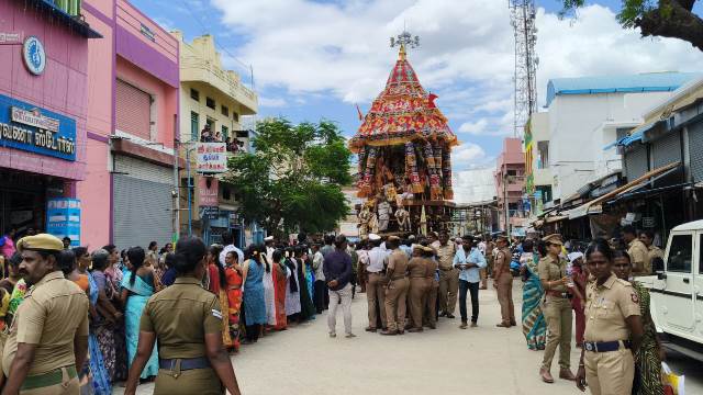 சிவகாசி சிவன் கோவில் தேரோட்டத் திருவிழா