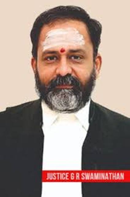 நீதிபதி ஜி.ஆர்.சாமிநாதன்.