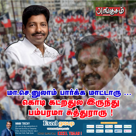 பம்பரமாக சுழலும் திருச்சி சீனிவாசன்