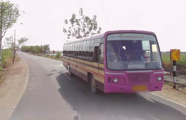 பேருந்தை விரட்டி பிடித்த போலீசார்