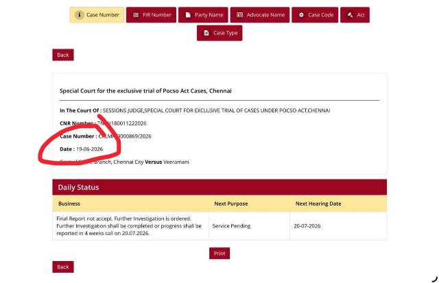 jam veeramani case